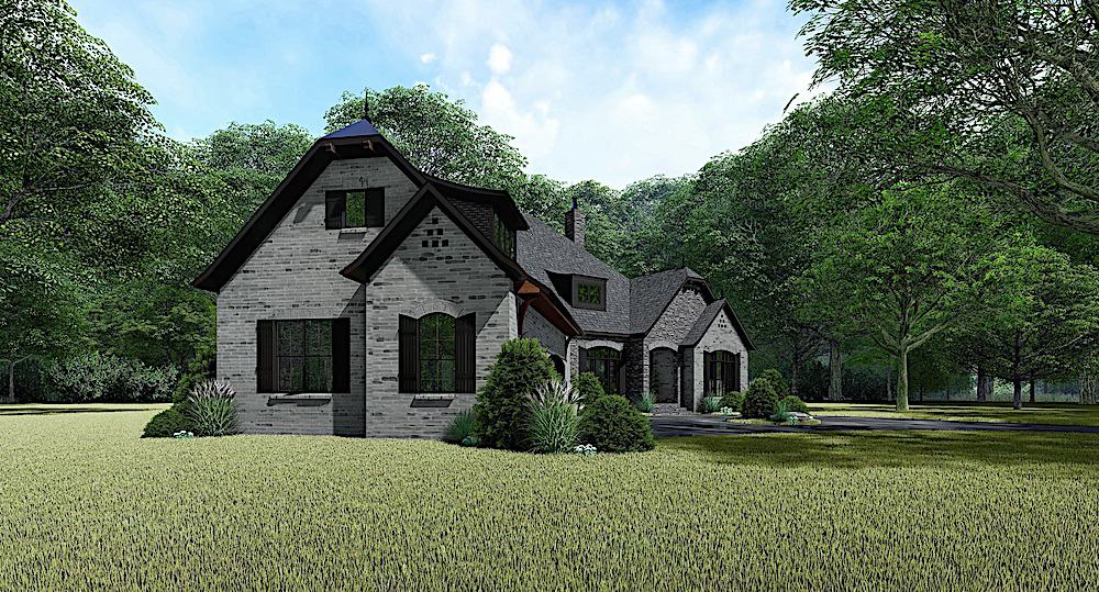 Left Side View of this 4-Bedroom, 3068 Sq Ft Plan - 193-1137