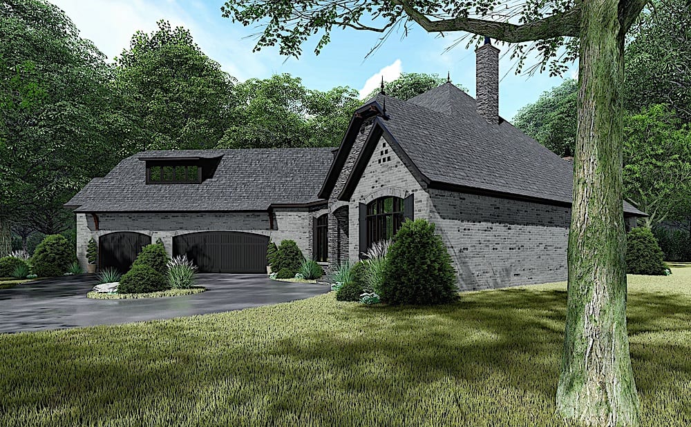 Right Side View of this 4-Bedroom, 3068 Sq Ft Plan - 193-1137