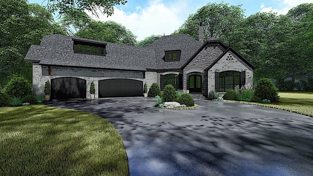 Front View of this 4-Bedroom, 3068 Sq Ft Plan - 193-1137