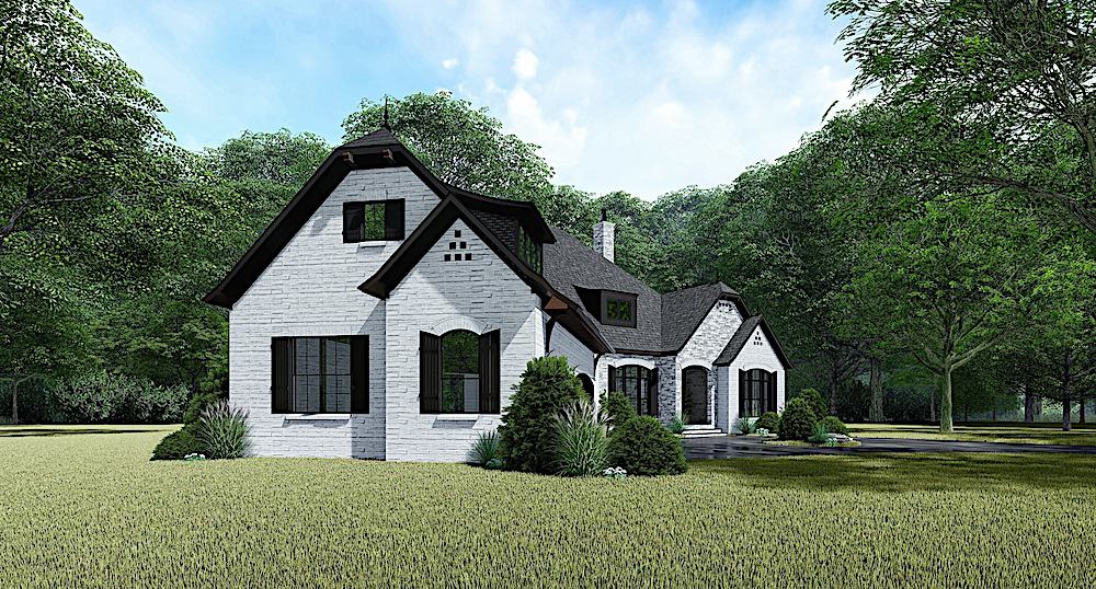 Left Side View of this 4-Bedroom, 3068 Sq Ft Plan - 193-1137