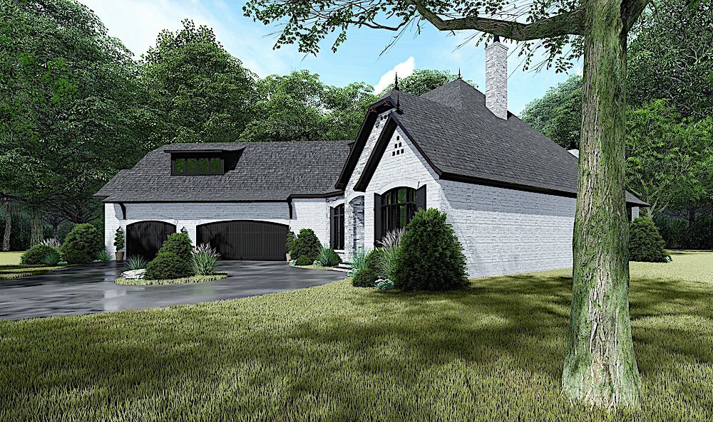 Right Side View of this 4-Bedroom, 3068 Sq Ft Plan - 193-1137
