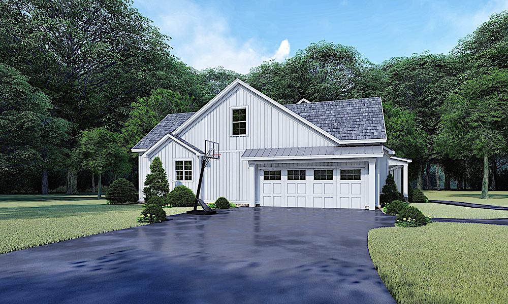 Left Side View of this 3-Bedroom, 2031 Sq Ft Plan - 193-1143