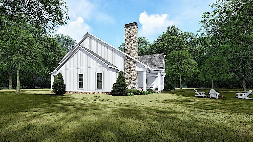 Right Side View of this 3-Bedroom, 2031 Sq Ft Plan - 193-1143