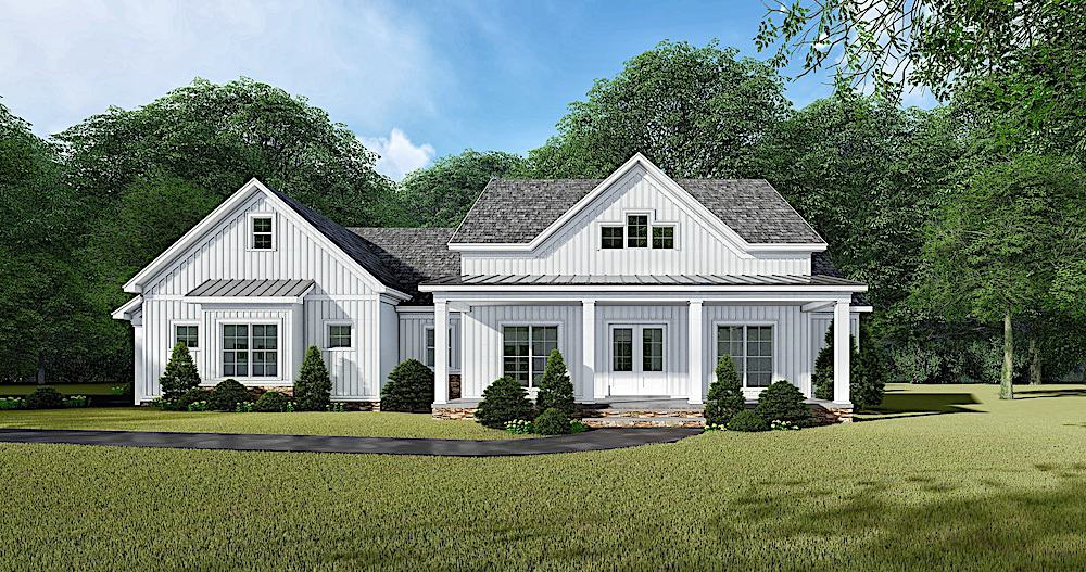 Ranch home (ThePlanCollection: Plan #193-1143)