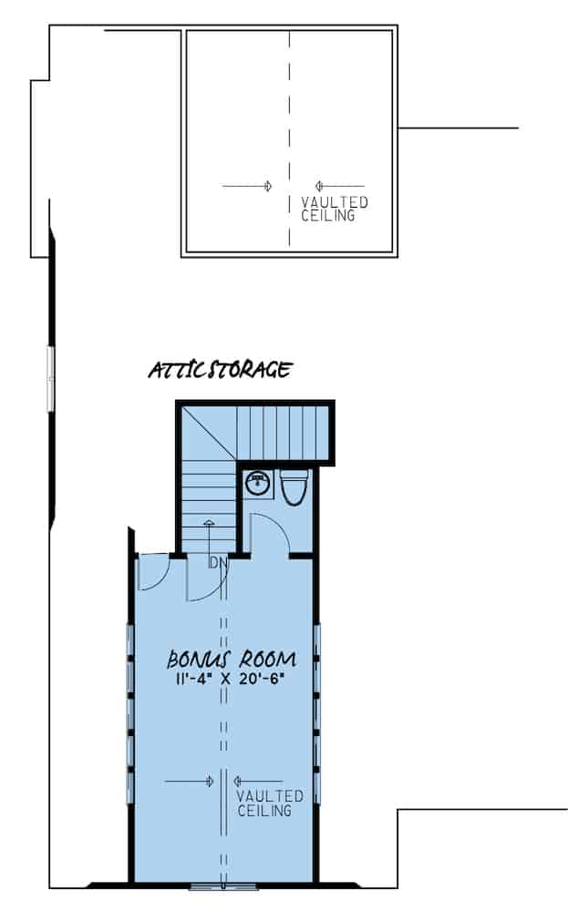 Bonus Room of Ranch Plan #193-1144