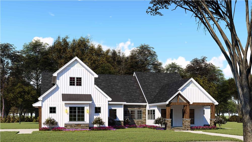Ranch home (ThePlanCollection: Plan #193-1144)