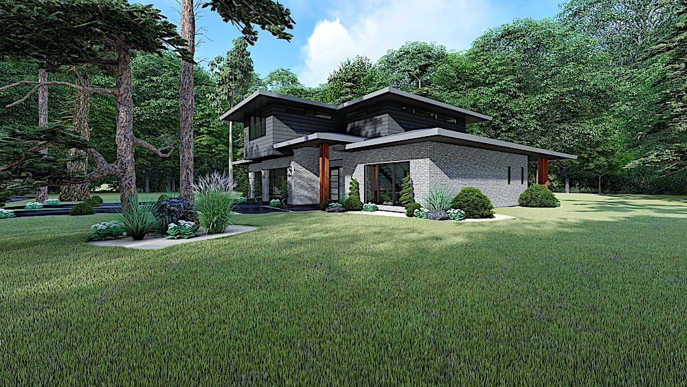 Right Side View of this 3-Bedroom, 2092 Sq Ft Plan - 193-1146