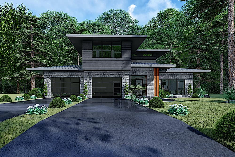 Contemporary home (ThePlanCollection: Plan #193-1146)