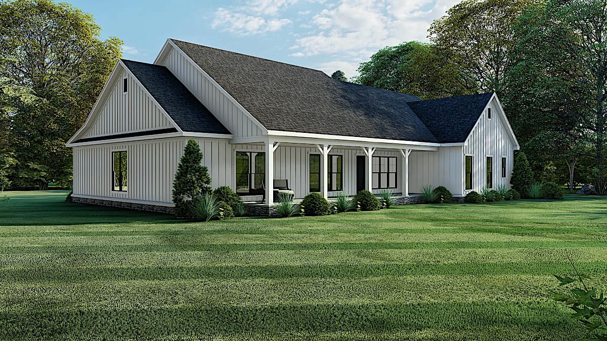 Right Side View of this 4-Bedroom, 2294 Sq Ft Plan - 193-1150