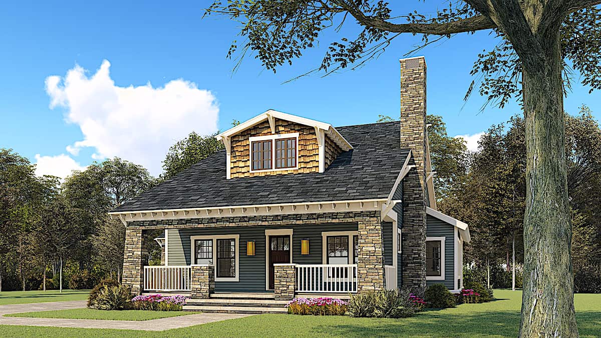 Right Side View of this 3-Bedroom, 2358 Sq Ft Plan - 193-1156