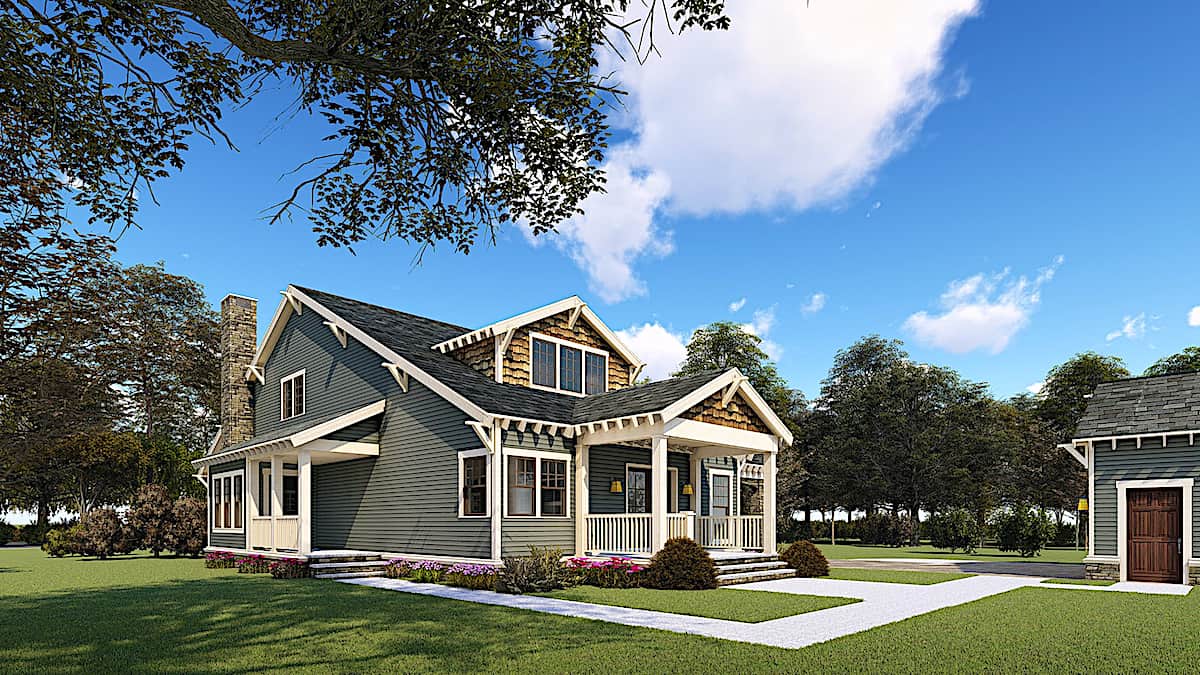 Rear View of this 3-Bedroom, 2358 Sq Ft Plan - 193-1156