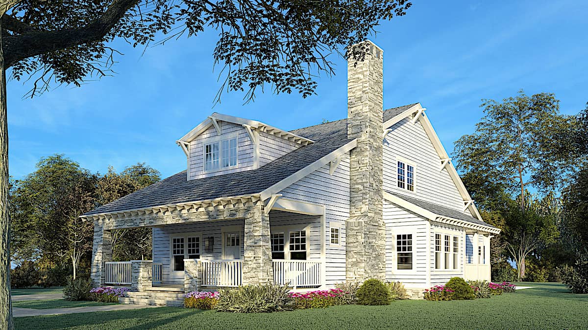 Right Side View of this 3-Bedroom, 2358 Sq Ft Plan - 193-1156