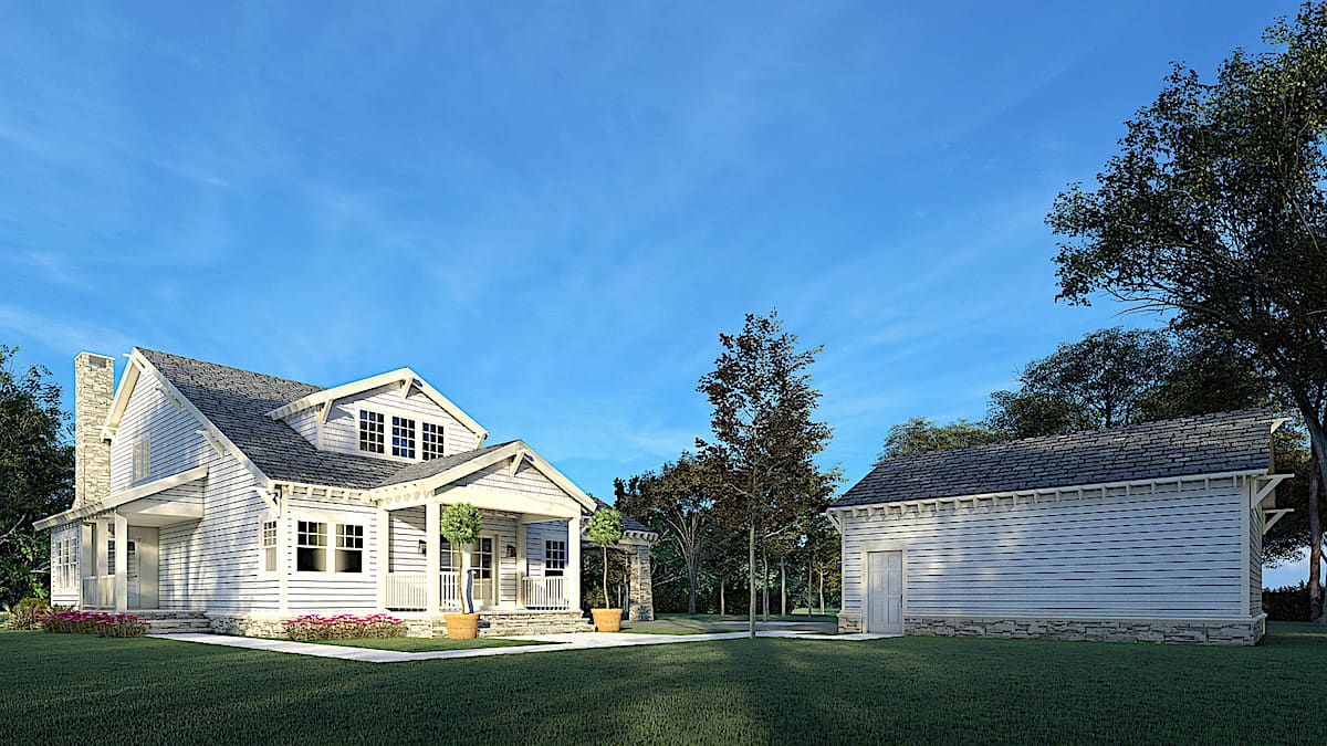 Rear View of this 3-Bedroom, 2358 Sq Ft Plan - 193-1156