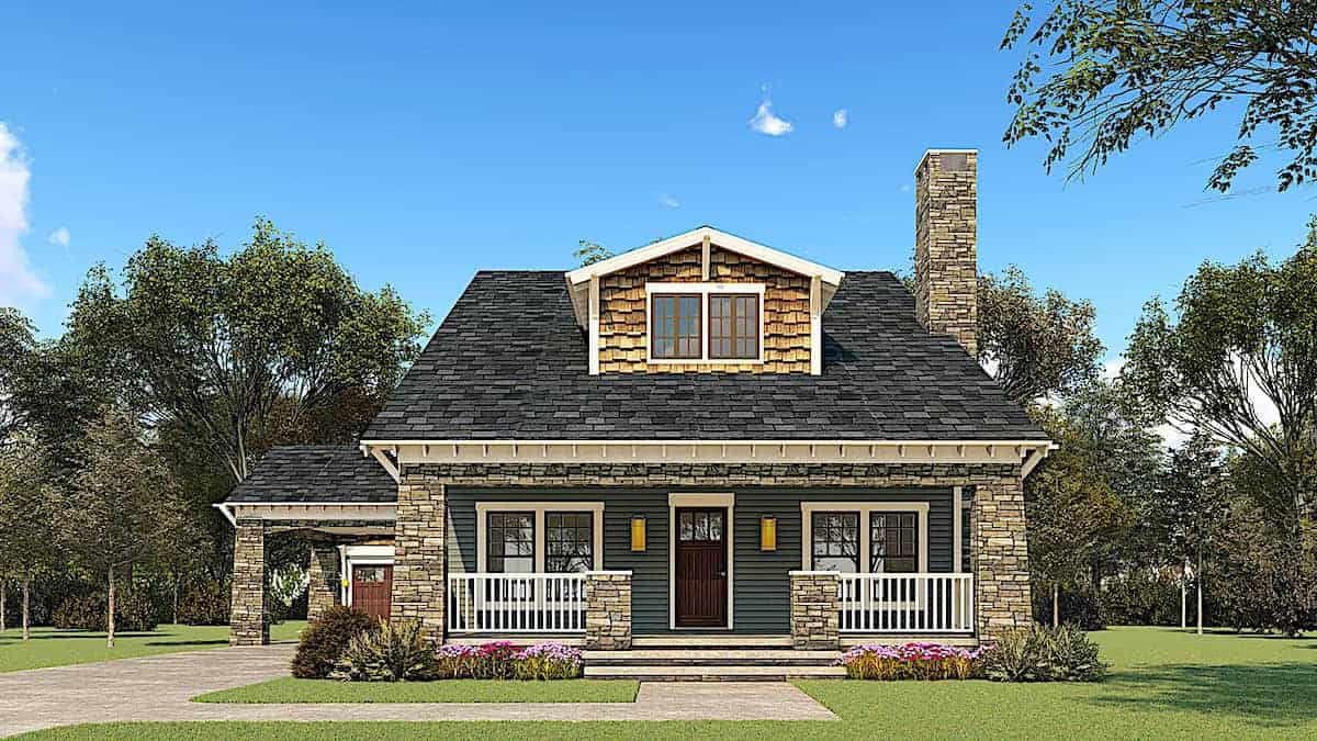 Front View of this 3-Bedroom, 2358 Sq Ft Plan - 193-1156