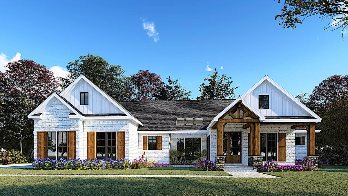 Contemporary home (ThePlanCollection: Plan #193-1157)