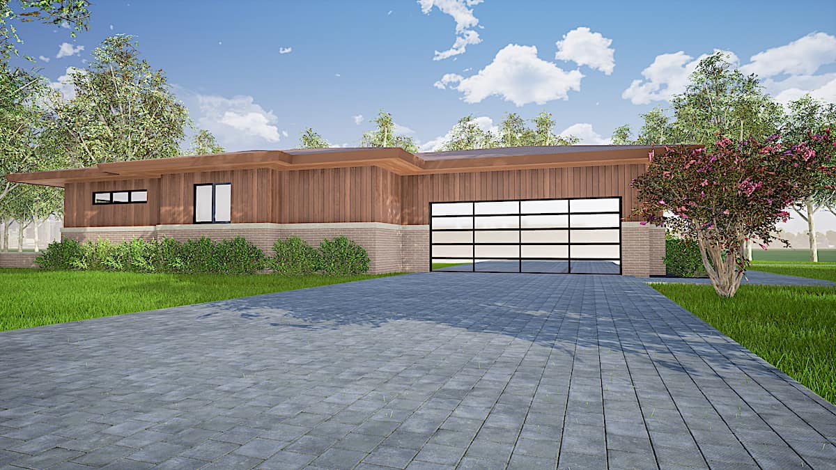 Left Side View of this 3-Bedroom, 2344 Sq Ft Plan - 193-1159