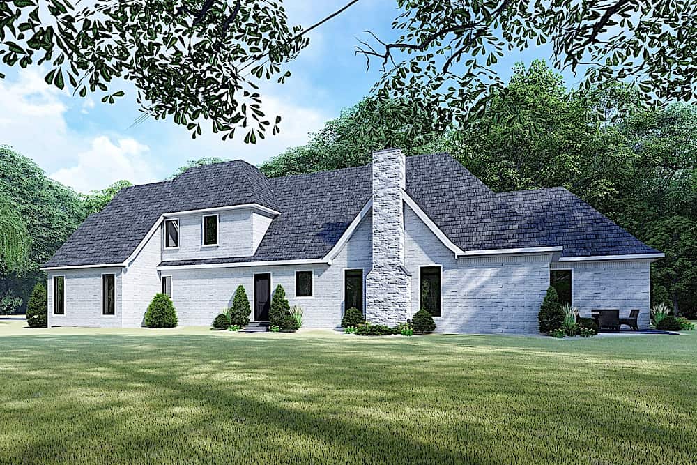 Right Side View of this 3-Bedroom, 3020 Sq Ft Plan - 193-1163