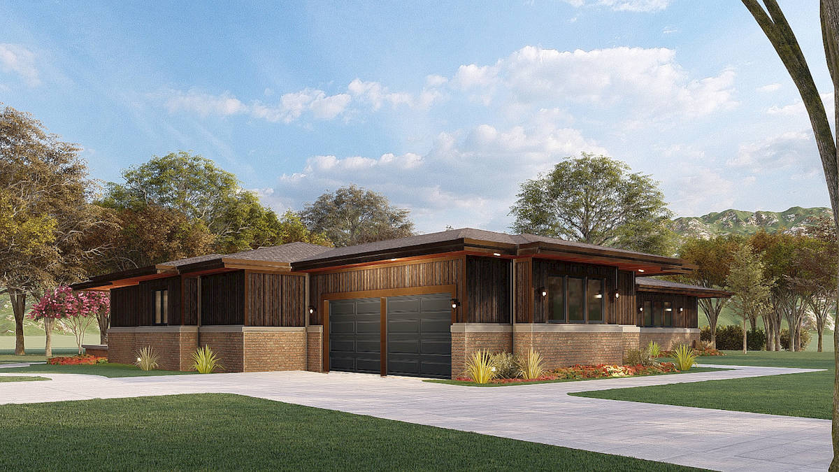 Left Side View of this 4-Bedroom, 2681 Sq Ft Plan - 193-1164