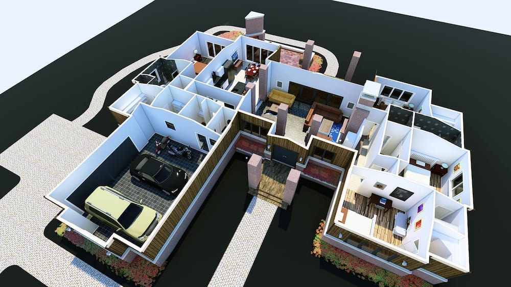 Front View of this 4-Bedroom, 2681 Sq Ft Plan - 193-1164