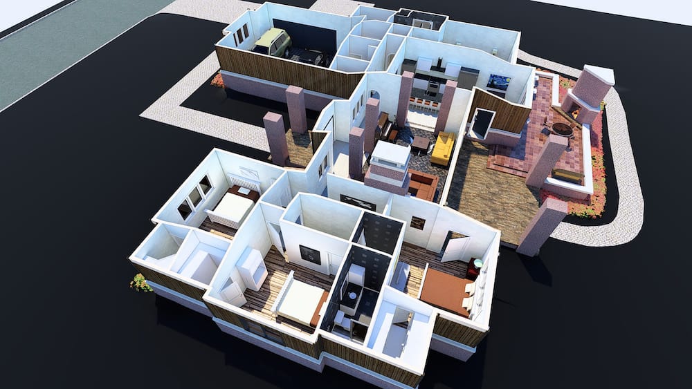 Right Side View of this 4-Bedroom, 2681 Sq Ft Plan - 193-1164