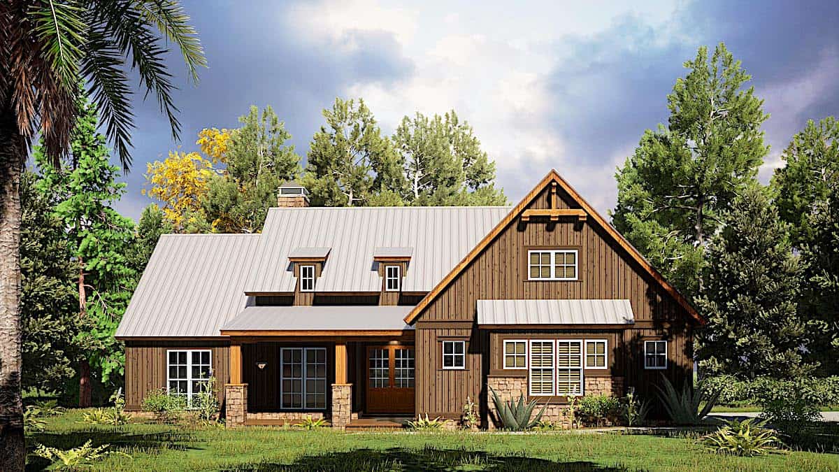 Ranch home (ThePlanCollection: Plan #193-1168)