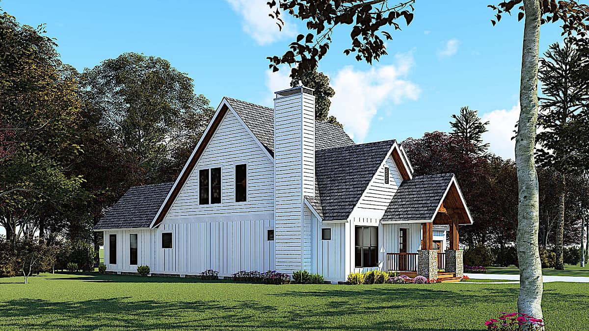 Left Side View of this 3-Bedroom, 1986 Sq Ft Plan - 193-1169