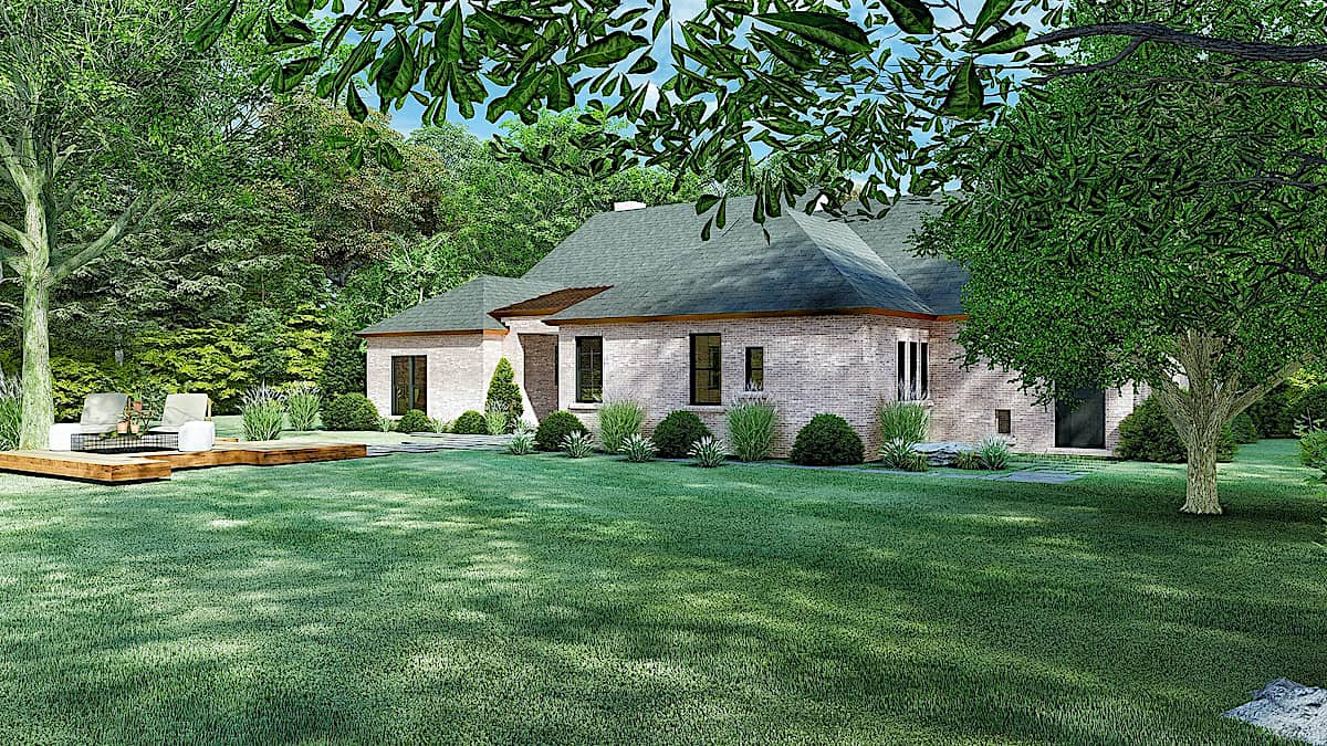 Left Side View of this 4-Bedroom, 2577 Sq Ft Plan - 193-1173