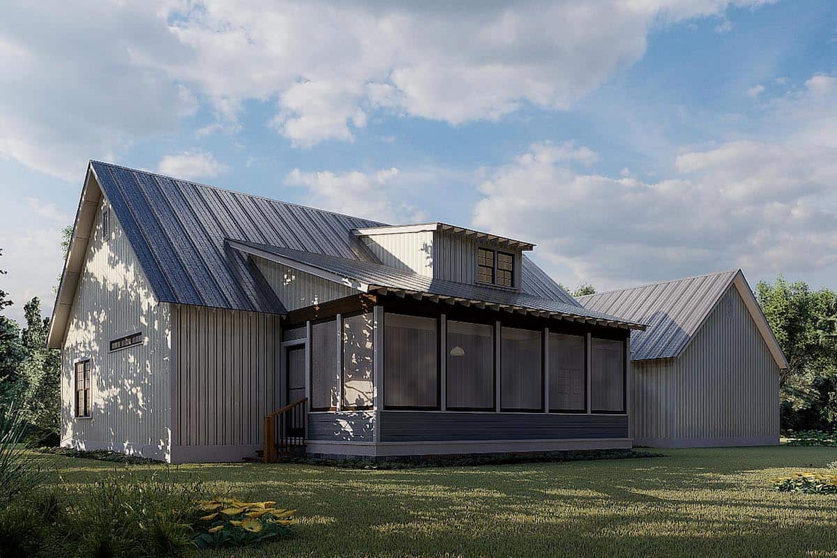 Rear View of this 3-Bedroom, 2540 Sq Ft Plan - 193-1175