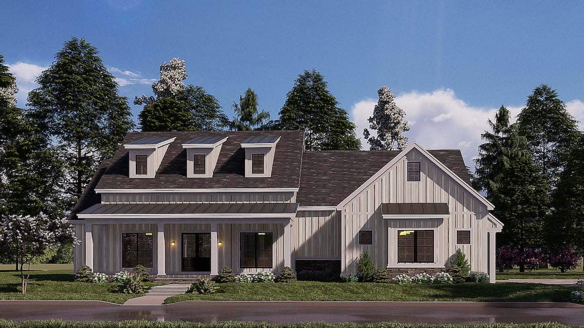 Contemporary home (ThePlanCollection: Plan #193-1177)