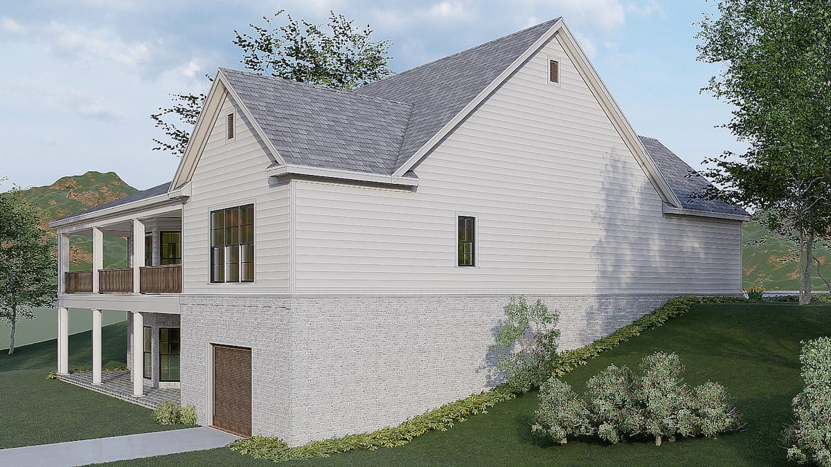 Left Side View of this 3-Bedroom, 2088 Sq Ft Plan - 193-1178