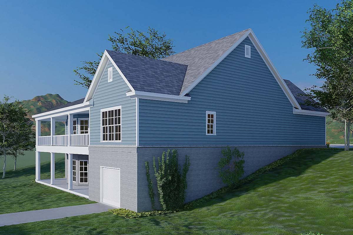 Left Side View of this 3-Bedroom, 2088 Sq Ft Plan - 193-1178