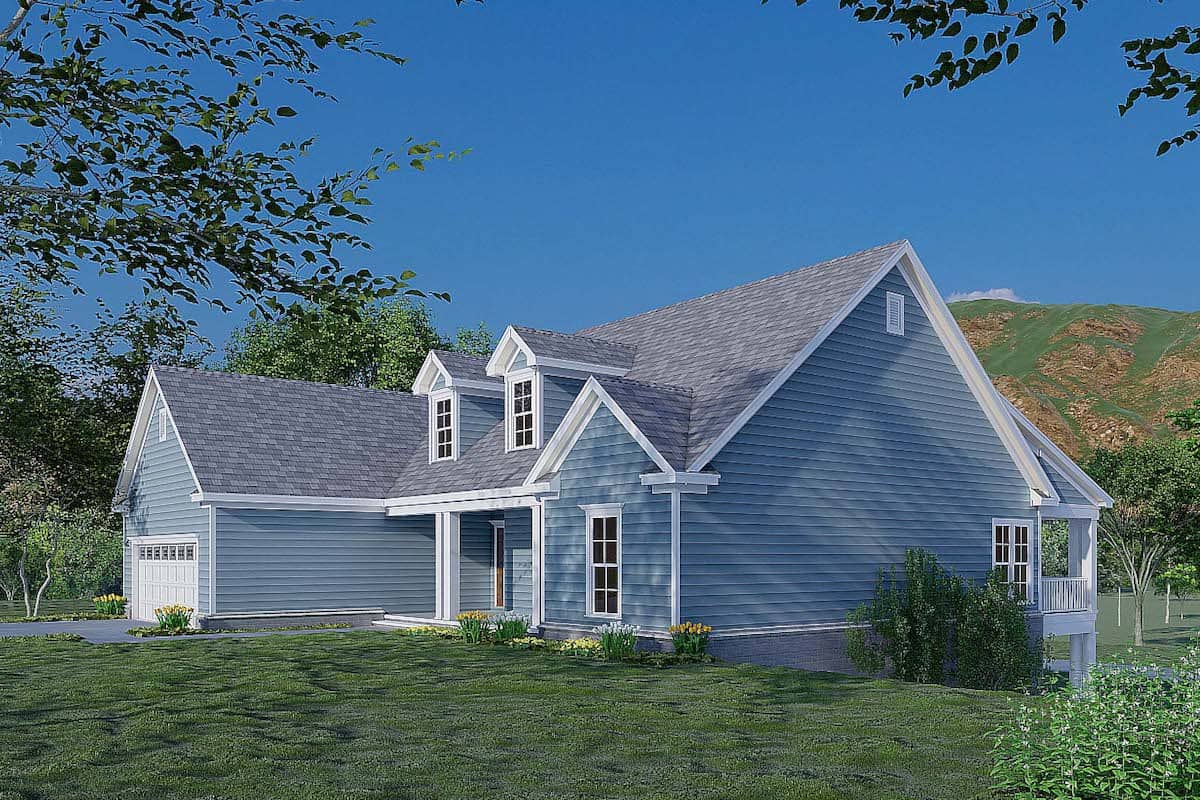 Right Side View of this 3-Bedroom, 2088 Sq Ft Plan - 193-1178