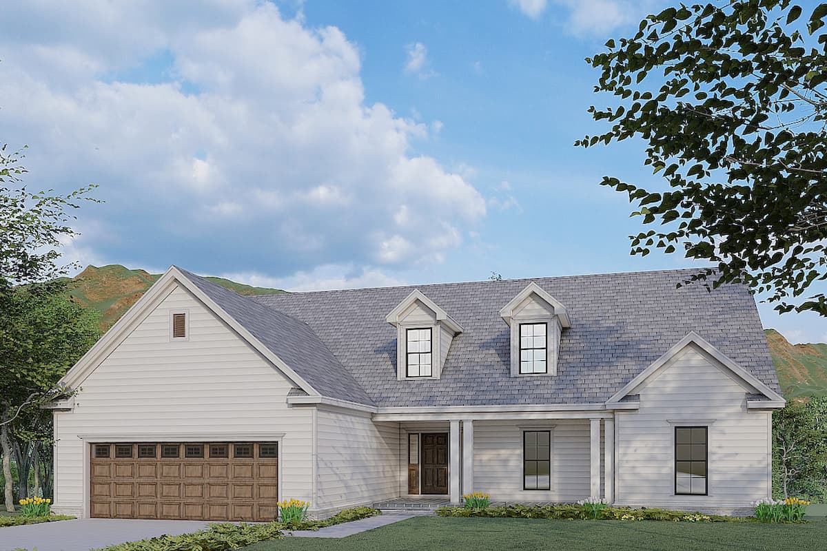 Ranch home (ThePlanCollection: Plan #193-1178)