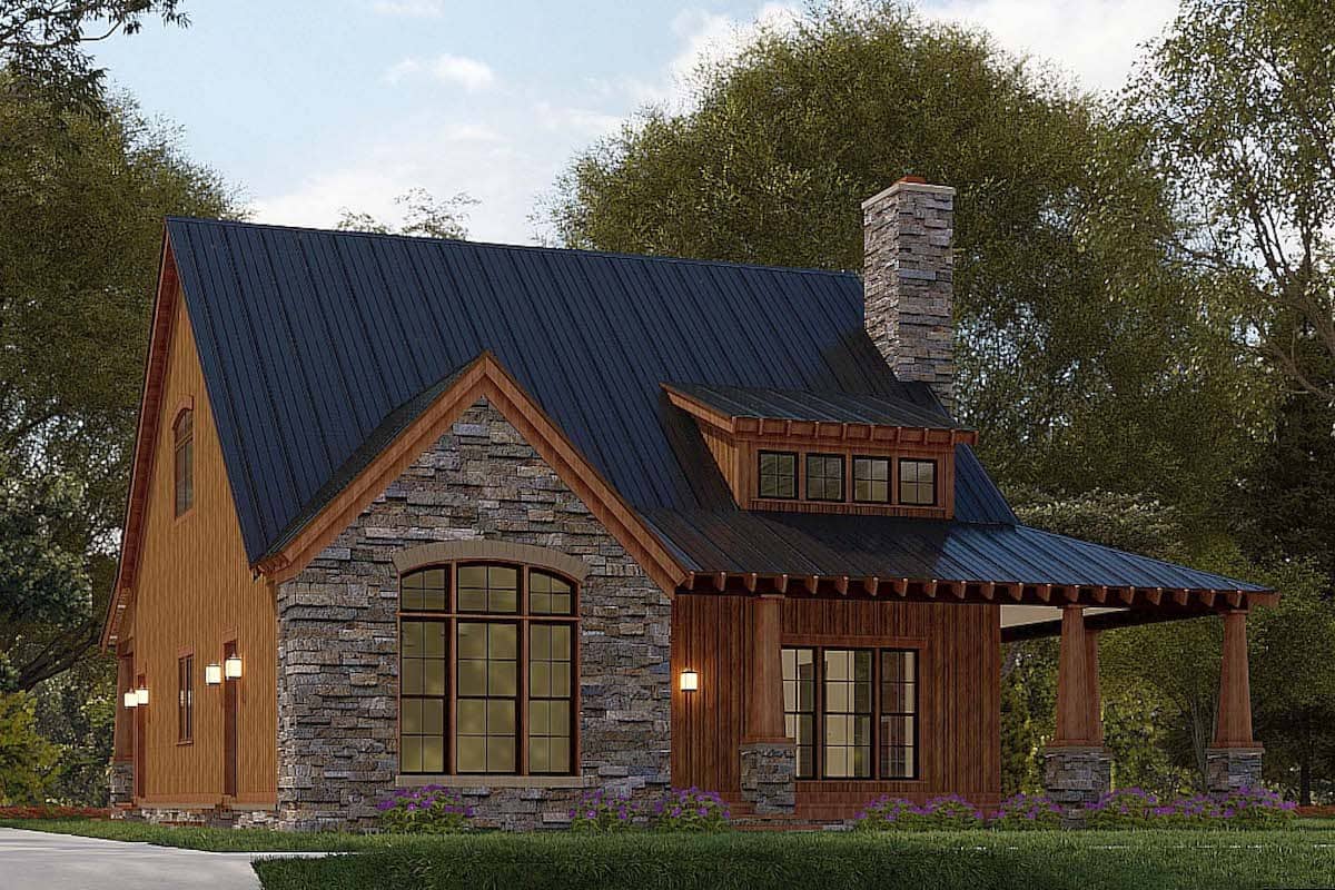 Front View of this 3-Bedroom, 2006 Sq Ft Plan - 193-1179