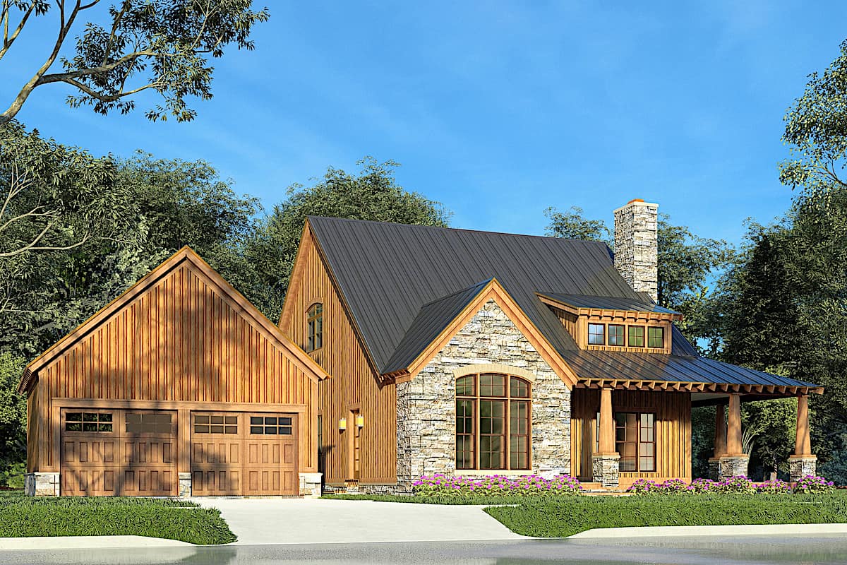 Front View of this 3-Bedroom, 2006 Sq Ft Plan - 193-1179