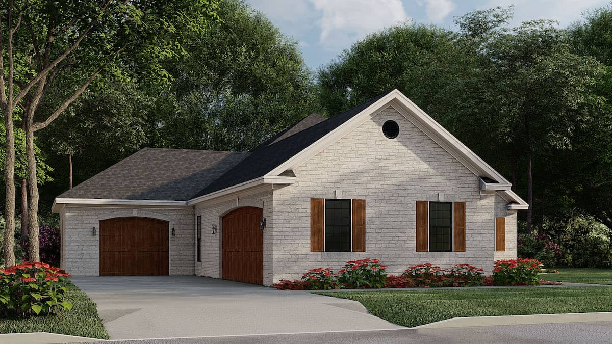 Left Side View of this 3-Bedroom, 2095 Sq Ft Plan - 193-1183