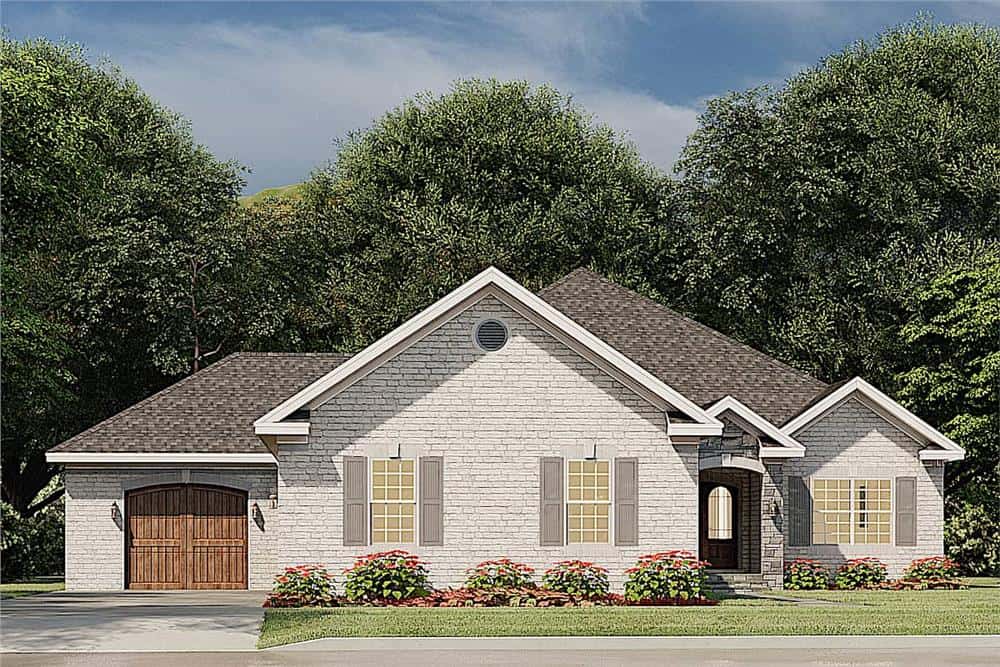 Front View of this 3-Bedroom, 2095 Sq Ft Plan - 193-1183