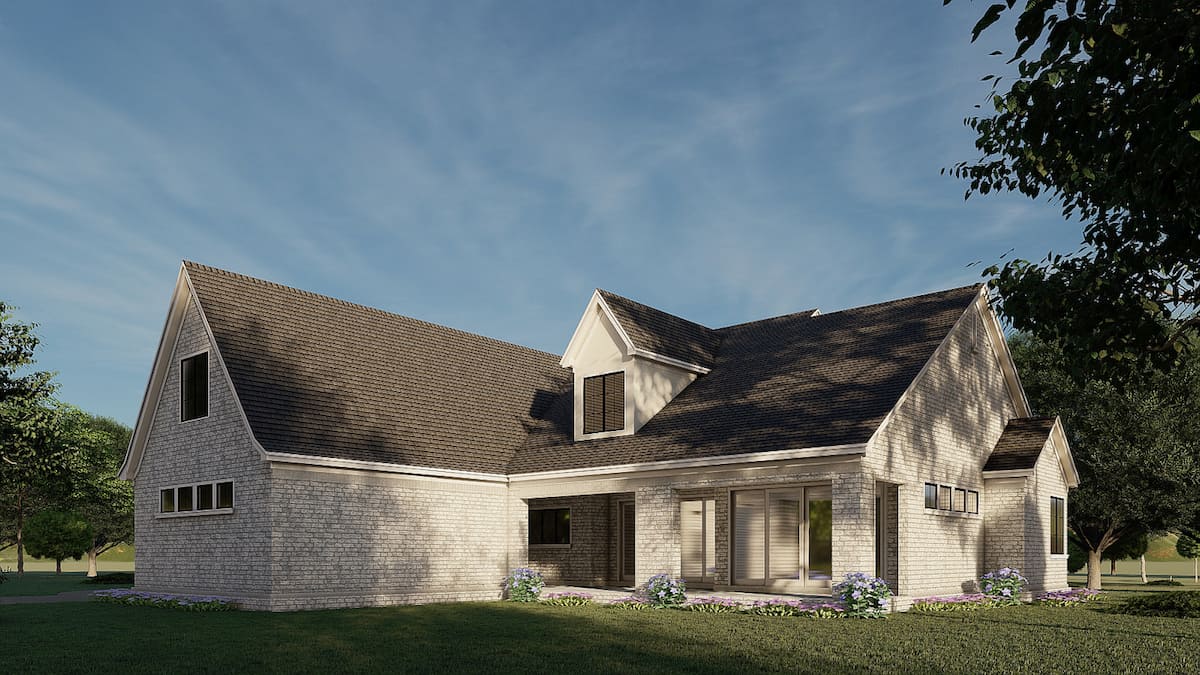 Right Side View of this 3-Bedroom, 3601 Sq Ft Plan - 193-1188