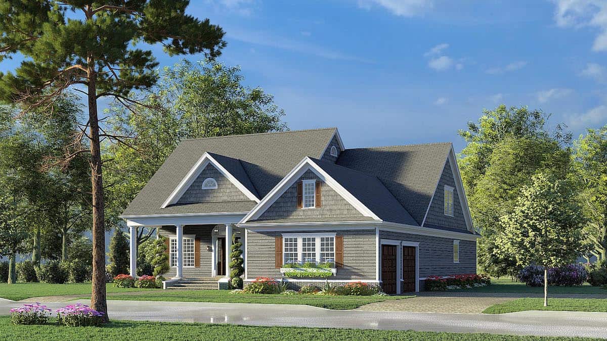 Right Side View of this 3-Bedroom, 2716 Sq Ft Plan - 193-1193