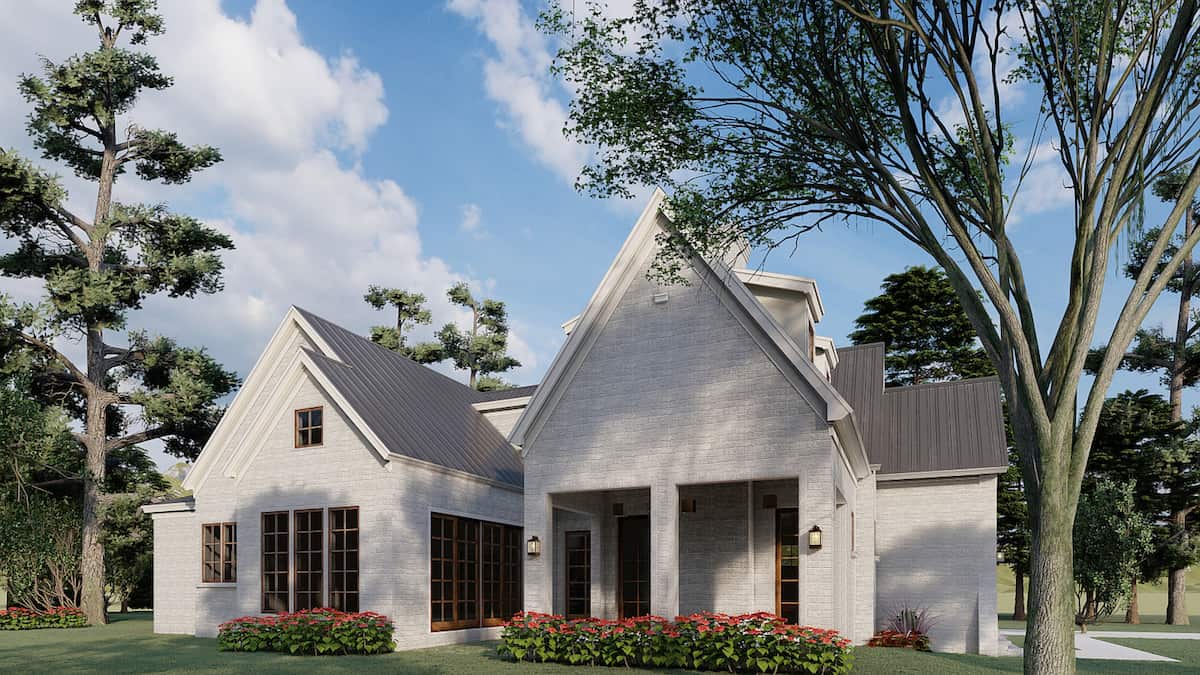 Left Side View of this 3-Bedroom, 2782 Sq Ft Plan - 193-1198