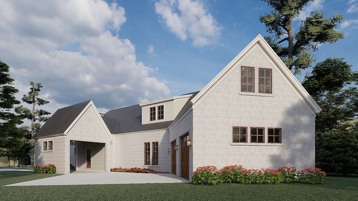 Rear View of this 3-Bedroom, 2782 Sq Ft Plan - 193-1198