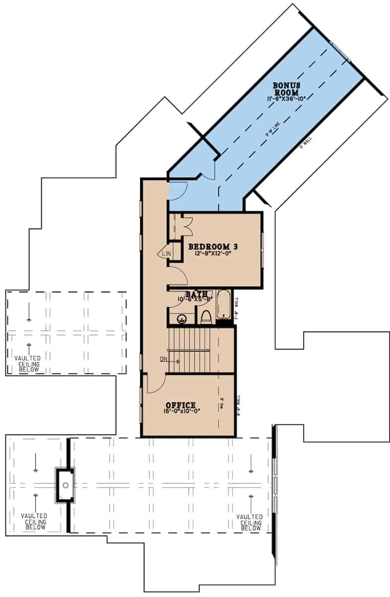 Upper Level of French Plan #193-1198
