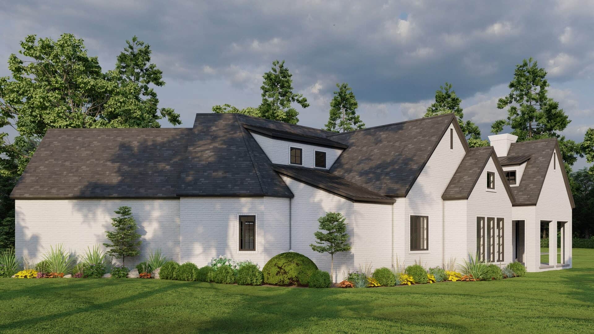 Rear View of this 3-Bedroom,2782 Sq Ft Plan -193-1198
