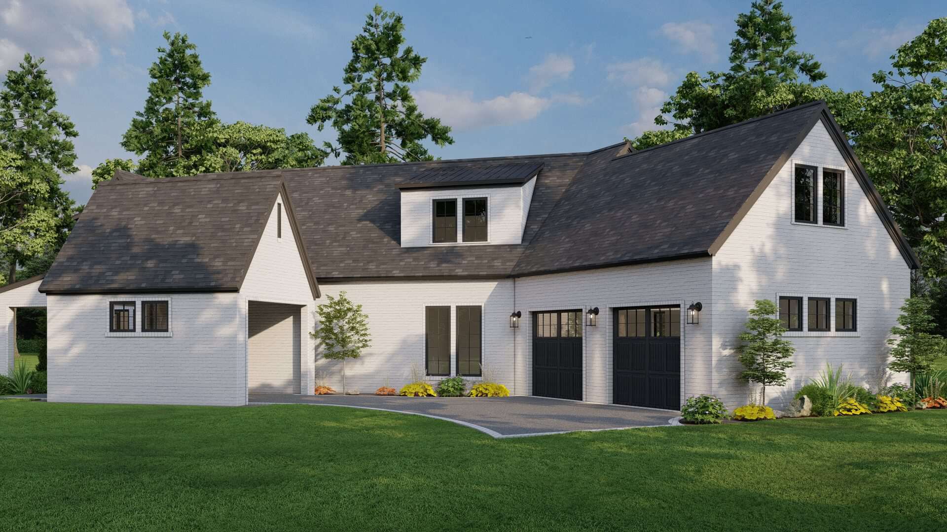 Rear View of this 3-Bedroom,2782 Sq Ft Plan -193-1198