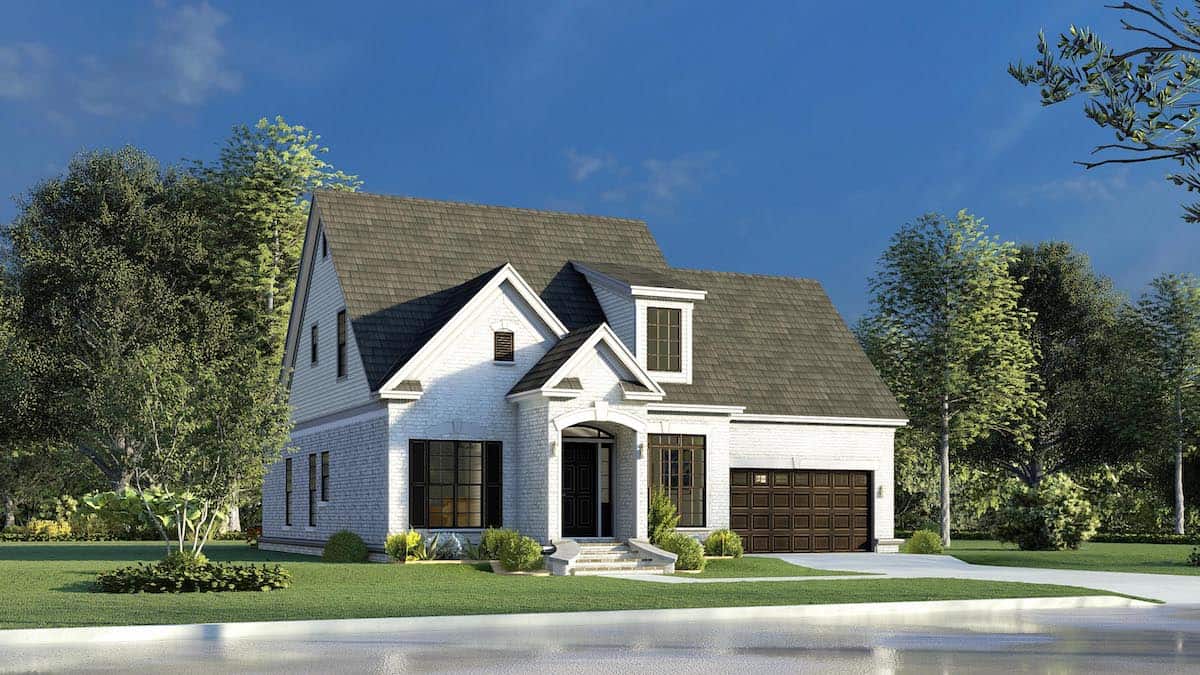 Left Side View of this 3-Bedroom, 1684 Sq Ft Plan - 193-1199