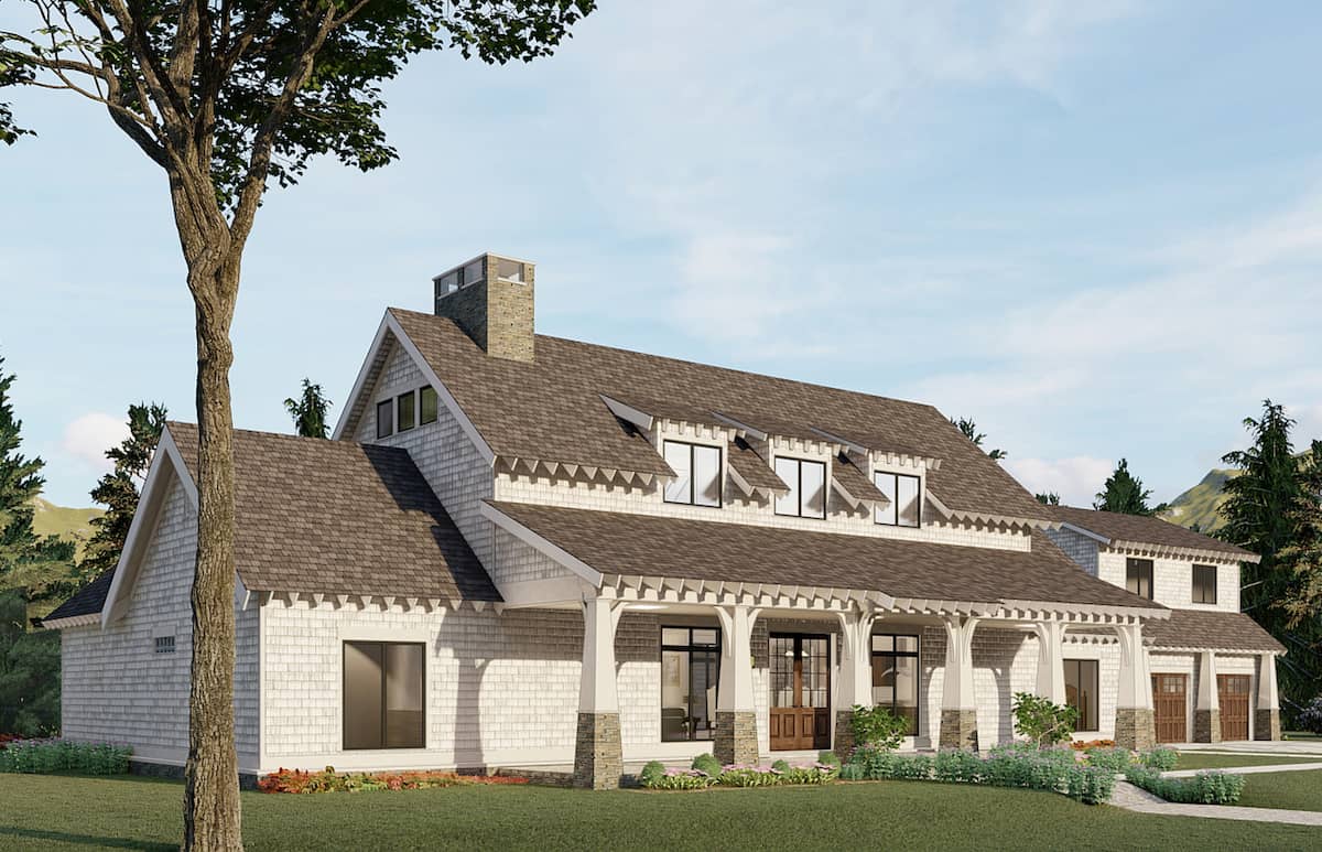 Left Side View of this 3-Bedroom, 2765 Sq Ft Plan - 193-1200