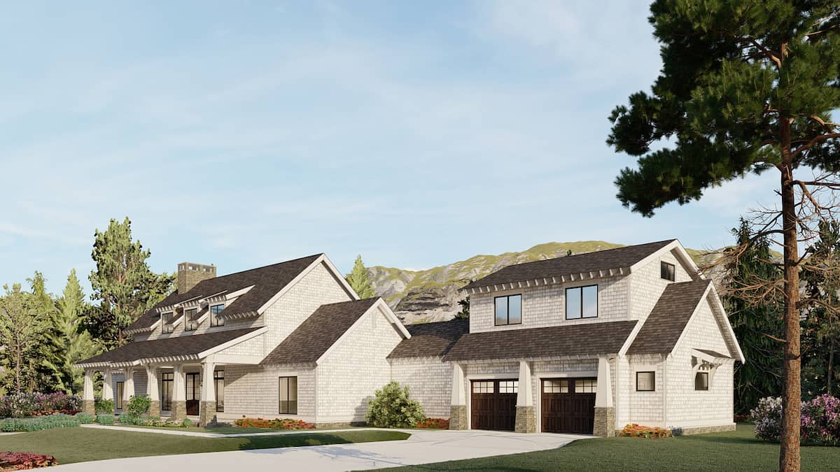 Right Side View of this 3-Bedroom, 2765 Sq Ft Plan - 193-1200