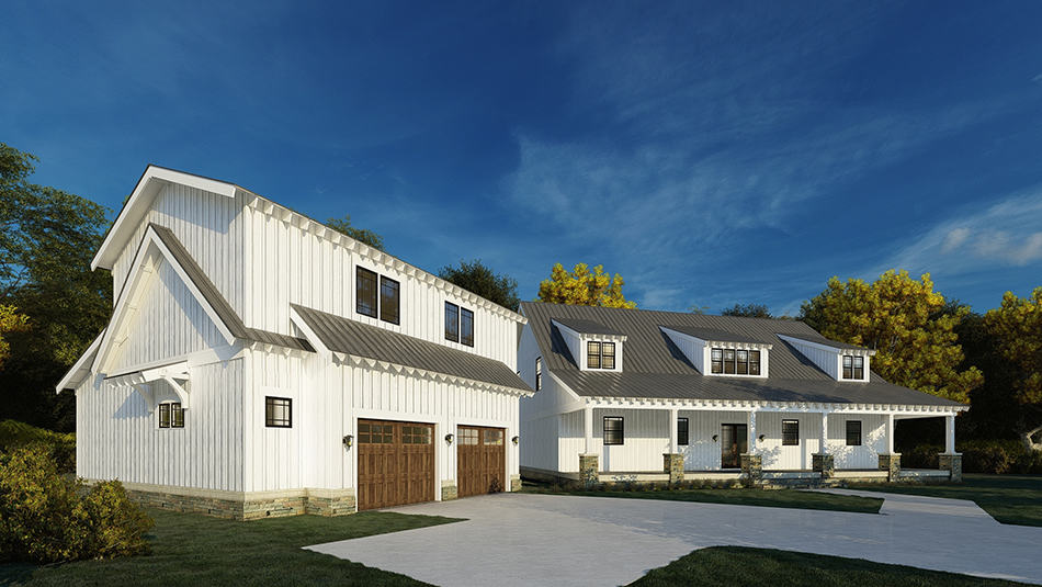 Left Side View of this 4-Bedroom, 3889 Sq Ft Plan - 193-1201