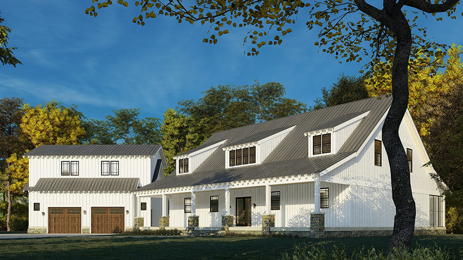 Right Side View of this 4-Bedroom, 3889 Sq Ft Plan - 193-1201