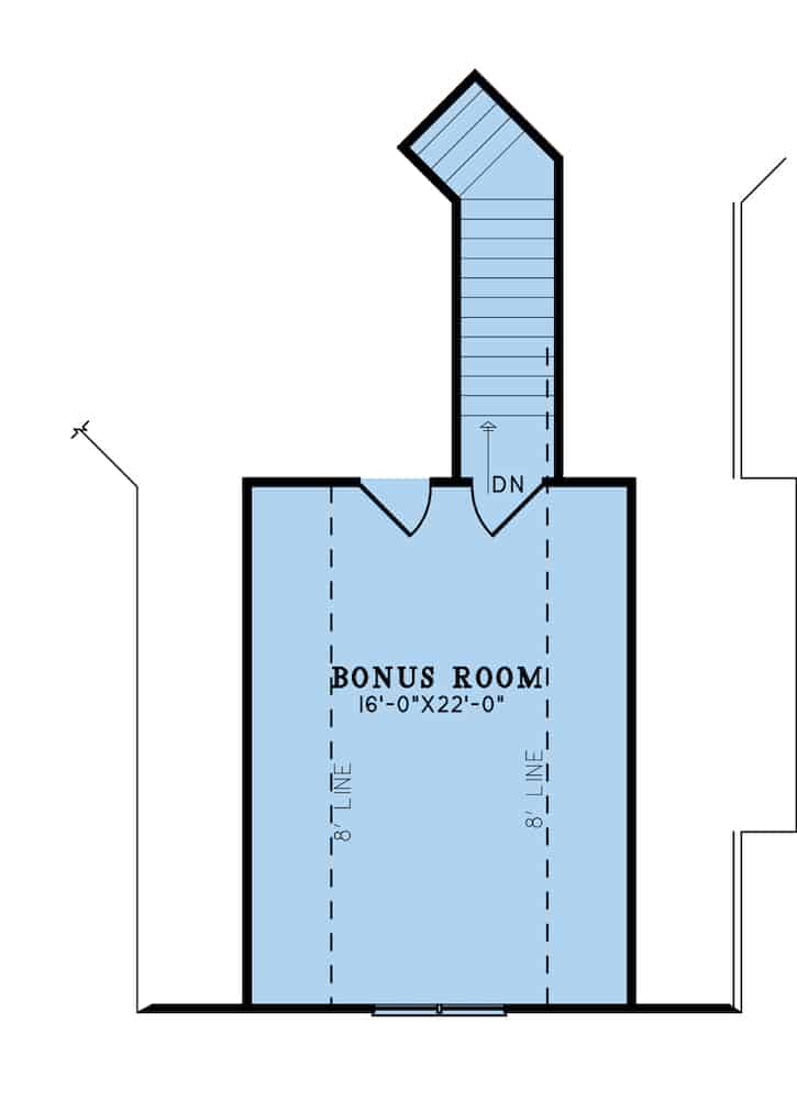 Bonus Room of Contemporary Plan #193-1202